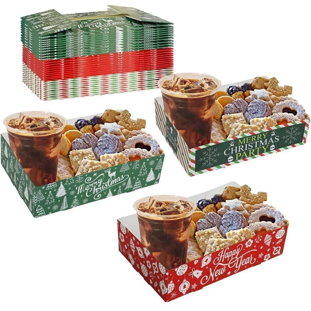 Christmas Snack Trays Set of 30 NWT